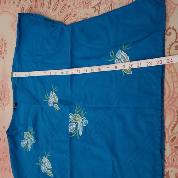 Vintage Embroidered Skirt Set Embroidery Flower Floral Cotton - Picture 12 of 16